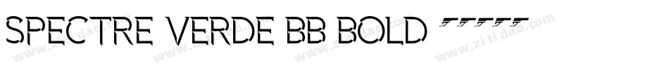 Spectre Verde BB Bold字体转换